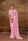 Kulvadhu By Manjula Georgette Embroidery Work Designer Saree